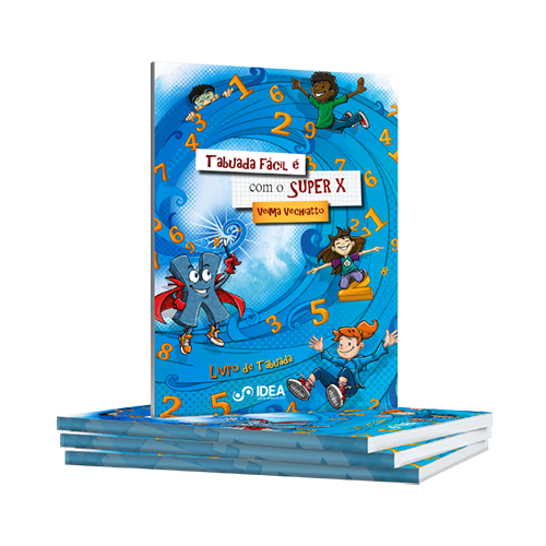 Livro Tabuada Fácil é Com o Super X