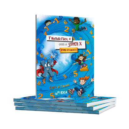 Livro Tabuada Fácil é Com o Super X